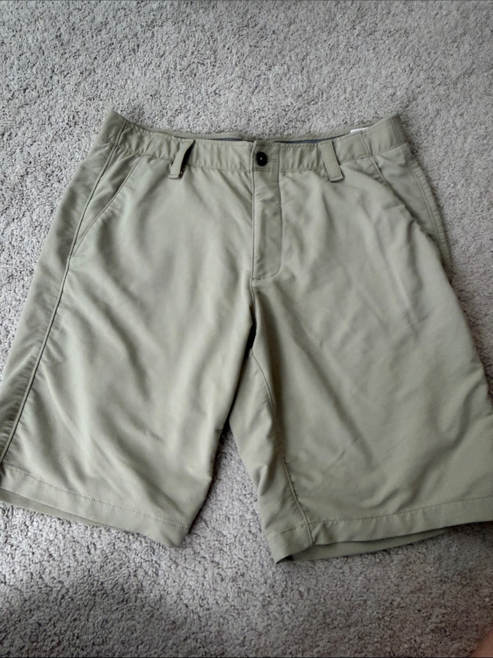 Under Armour Men's Light Olive Performance Shorts
